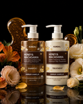KUNDAL Honey & Macadamia Amber Vanilla Shampoo & Hair Treatment Set – 16.9 fl. oz. Each