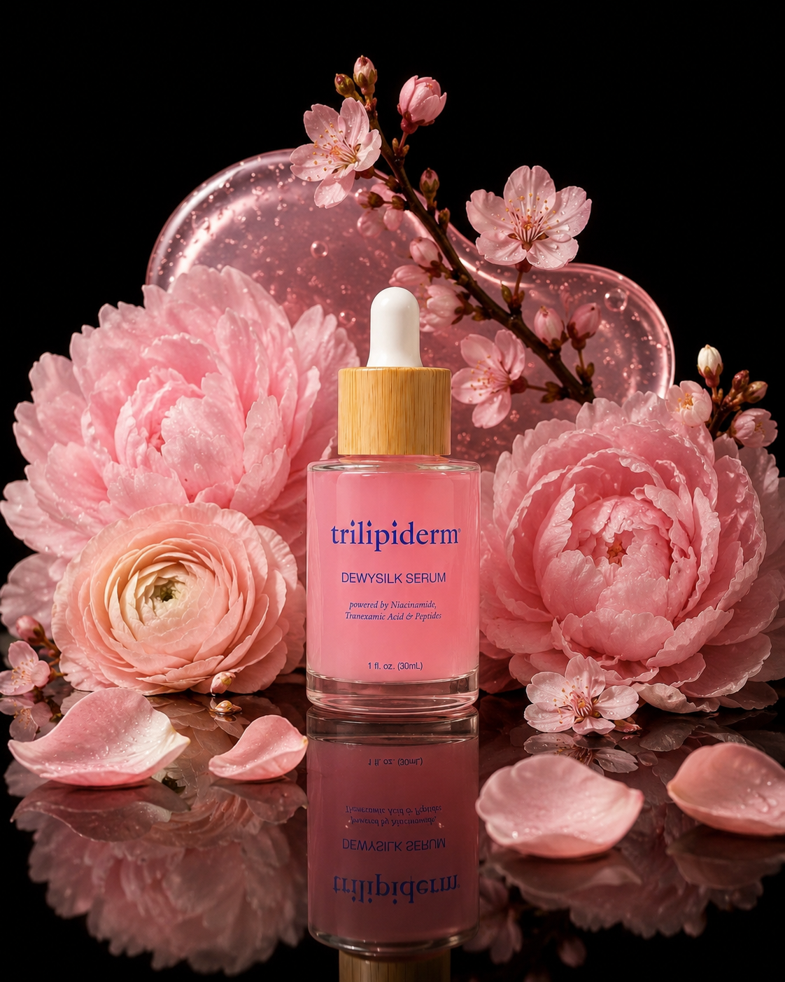 Trilipiderm DewySilk Serum with Niacinamide, Tranexamic Acid & Peptides – 1 fl. oz. / 30 mL