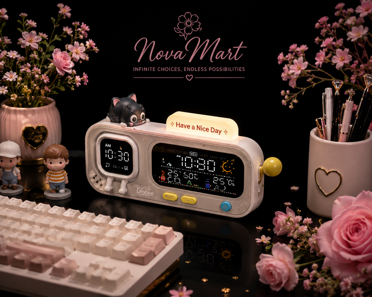 Mood A Smart Clock Hanging Ornament Indoor Thermometer For Home Use