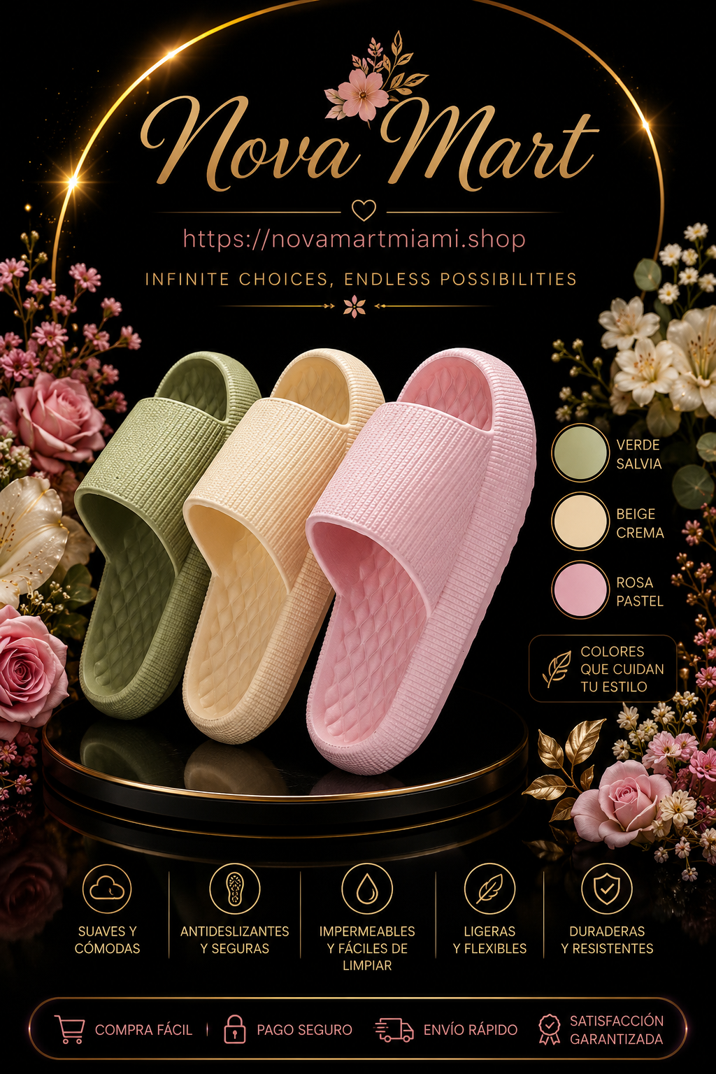 Summer EVA Slippers Solid Color Rhombus Stripe Anti-slip Slippers New Women's Home Shoes