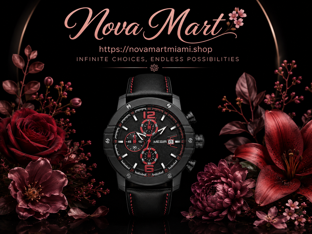 Multifunctional Chronograph Waterproof Calendar Men's Quartz Watch