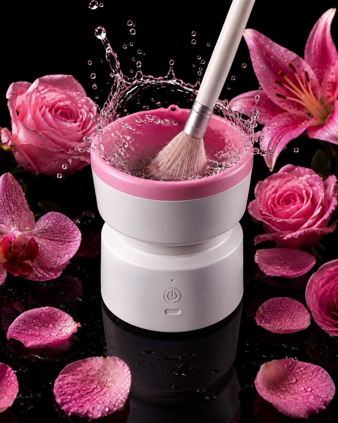 Automatic Makeup Brush Cleaner & Dryer – 2-in-1 Electric Brush Washing Machine