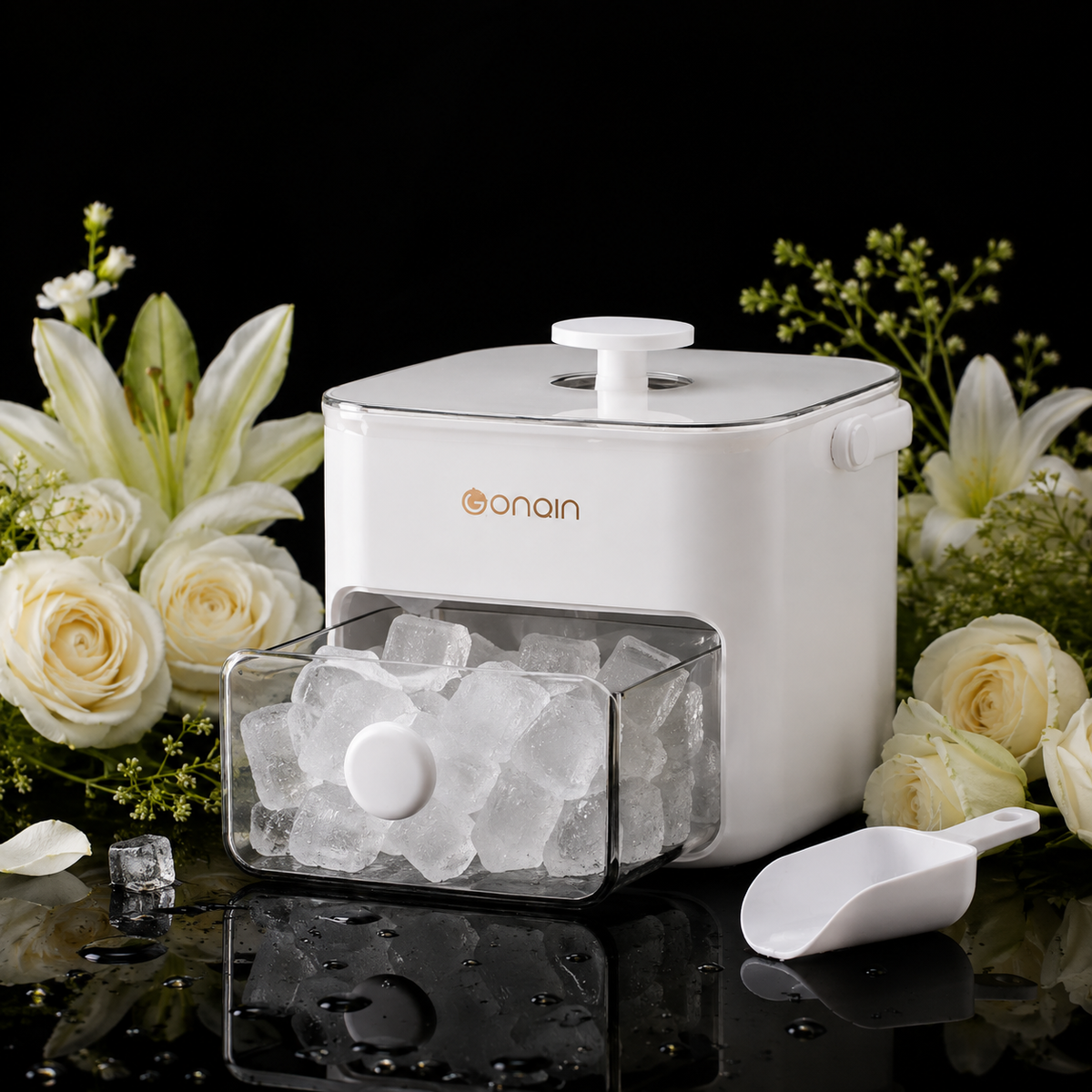 48-Grid Ice Maker Food-Grade Summer Double-Layer Design Ice Mold Easy-Press Lid Home Ice Storage Box