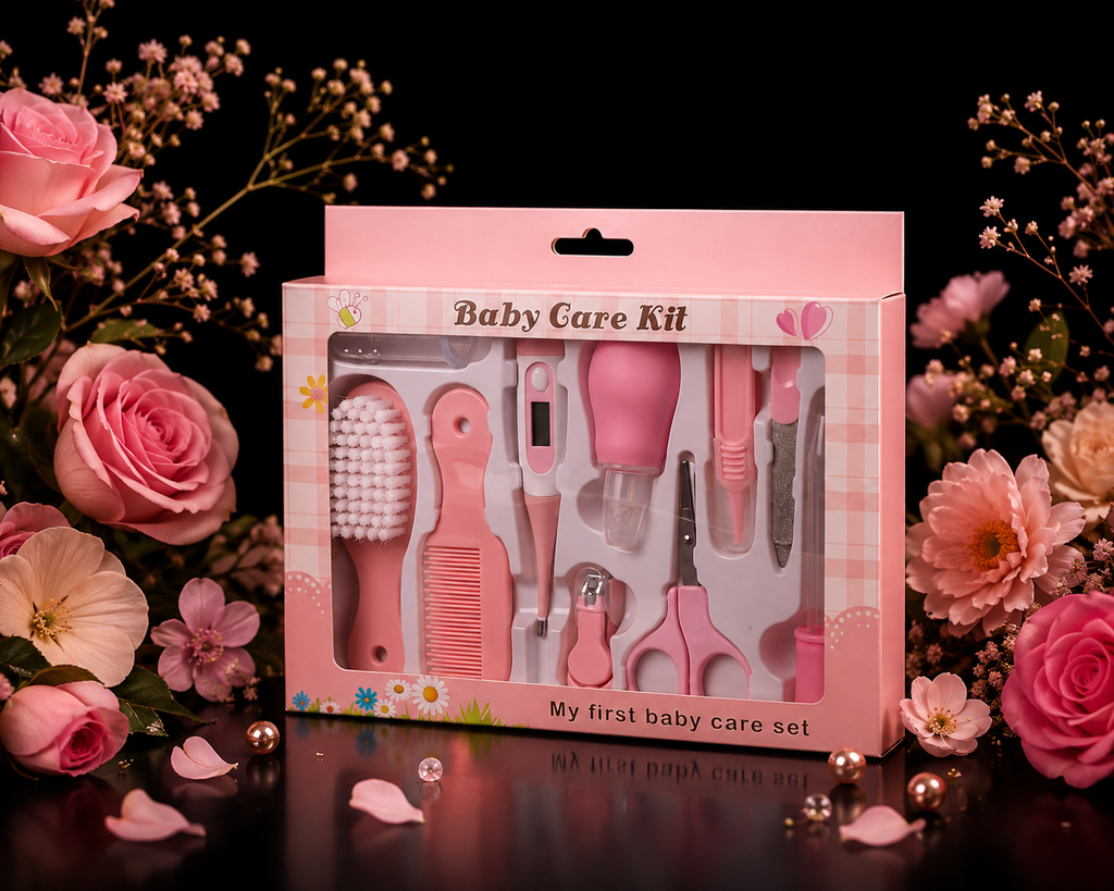 Maternal and Infant Thermometer Feeding Nasal Nasal Care 10 Piece Set Baby Manicure Clamp Nail Clipper Set