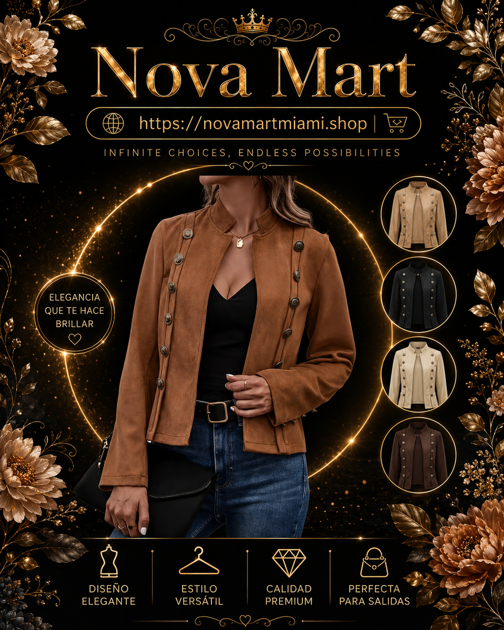 Solid Short Jacket Double Breasted Decorative Design Fashion Retro Suede Long Sleeve Outwear Tops Coat For Womens Clothing