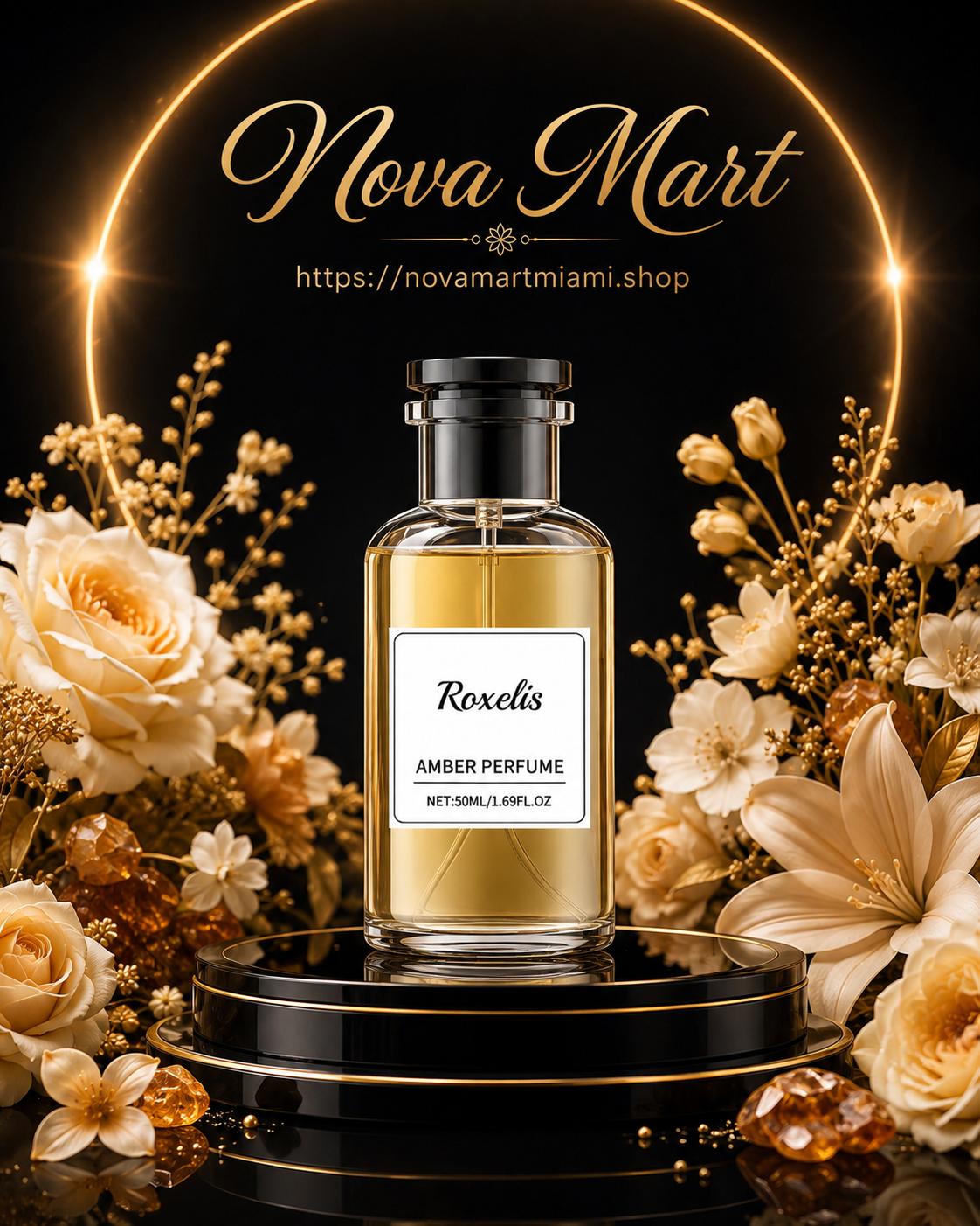 Amber Men Perfume, Woody Fruity Scent Long Lasting Cologne For Men 50ml