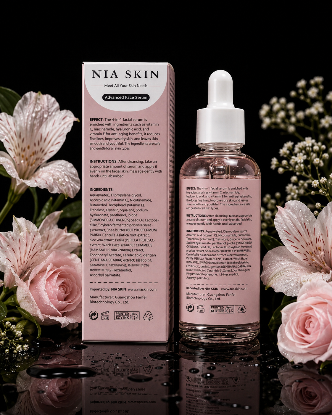 Skincare Anti-Aging Anti-Wrinkle Whitening Facial Serum