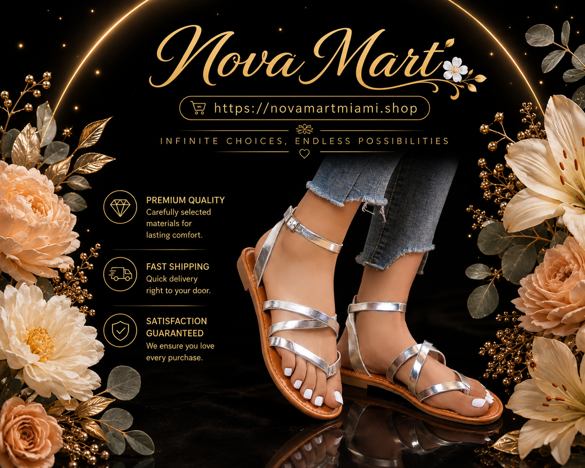 Strappy Sandals Thong Flat Shoes Women Summer Buckle Beach Shoes