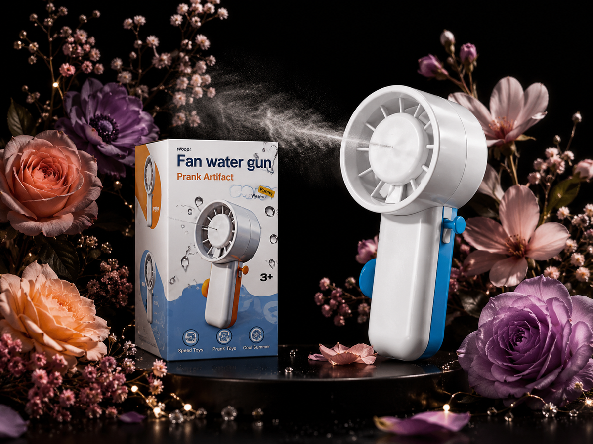 Summer Water Gun Toy Press-and-squeeze Fan Water Gun