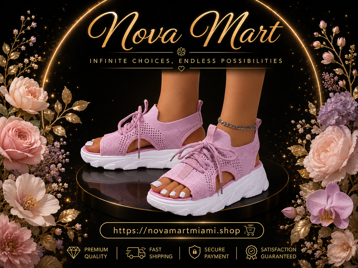 Lace-up Sandals Women Thick-bottomed Mesh Soft-sole Fashion Casual Summer Shoes Flat