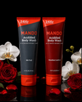 Mando Acidified Body Wash Duo – Mt Fuji & Bourbon Leather, 24-Hour Odor Control