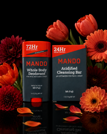 Mando Mt Fuji Whole Body Deodorant + Acidified Cleansing Bar Set