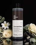 Her Fantasy Box Charcoal Detox Exfoliating Body Wash – Steamy Eucalyptus, 16 fl oz