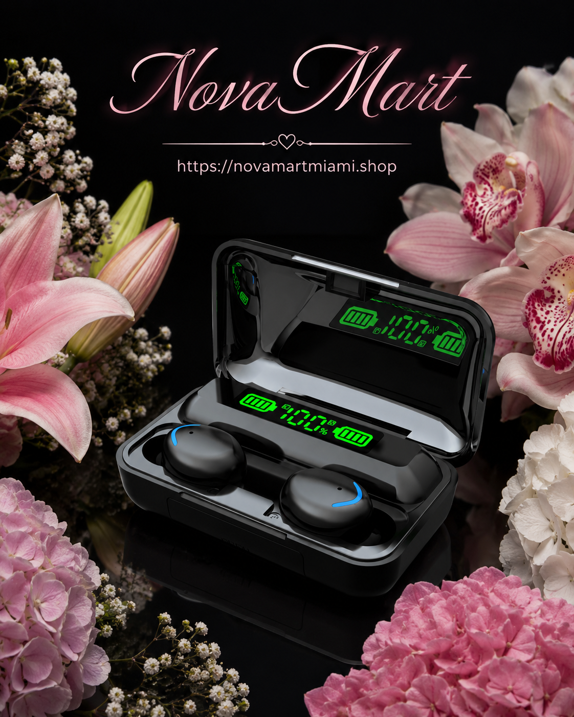Wireless Bluetooth Headset Binaural TWS With Power Display