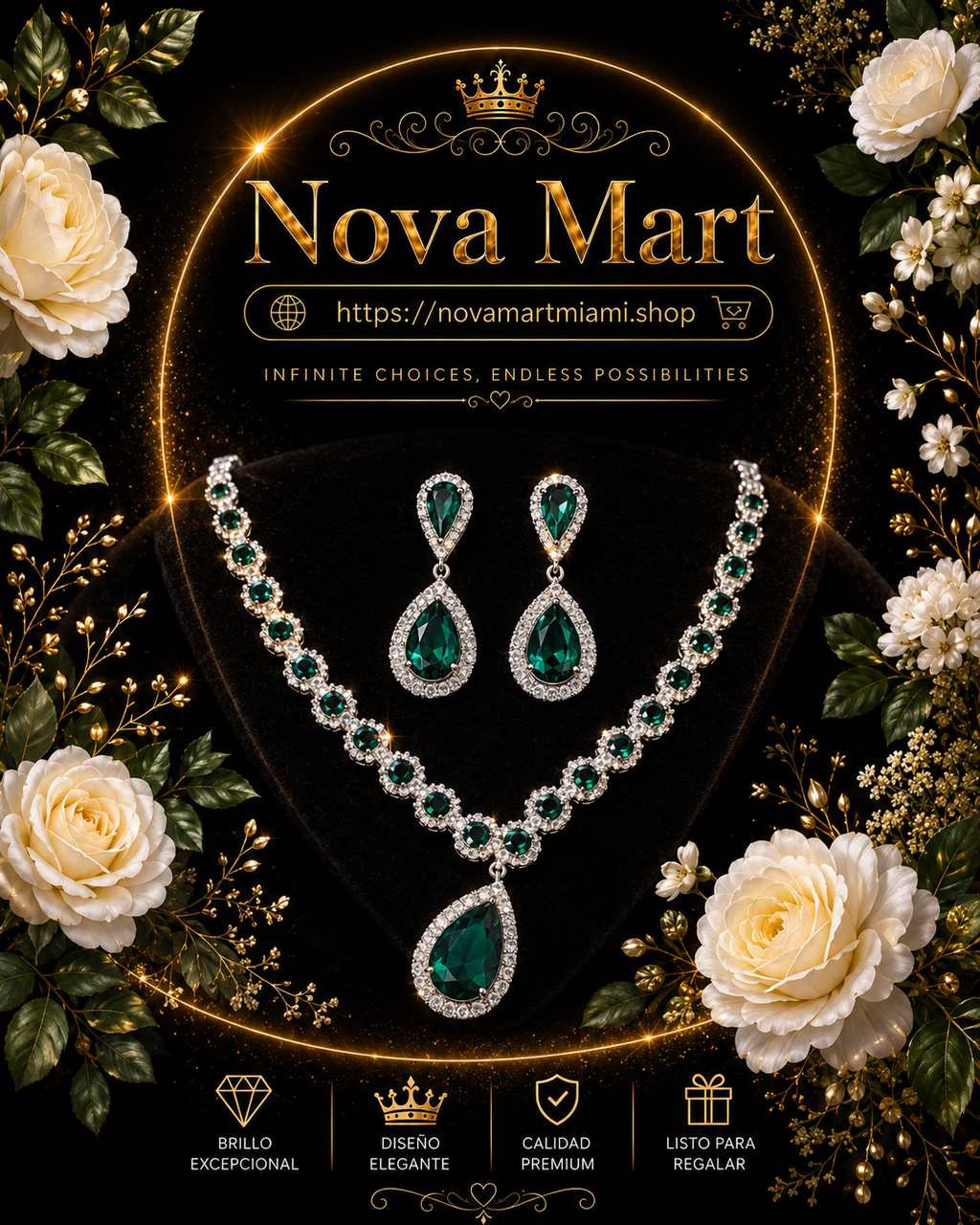 Fashion Jewelry Bridal Jewelry Suit Necklace Ear Stud Bracelet Three-piece Set