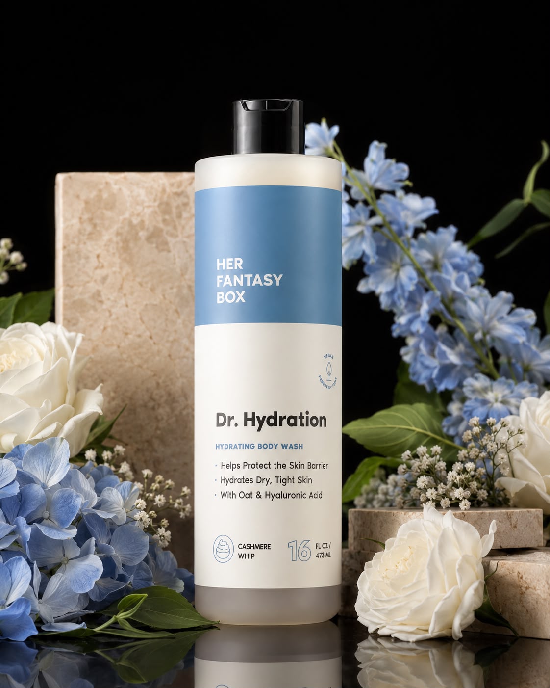 Her Fantasy Box Dr. Hydration Hydrating Body Wash – Cashmere Whip, 16 fl oz