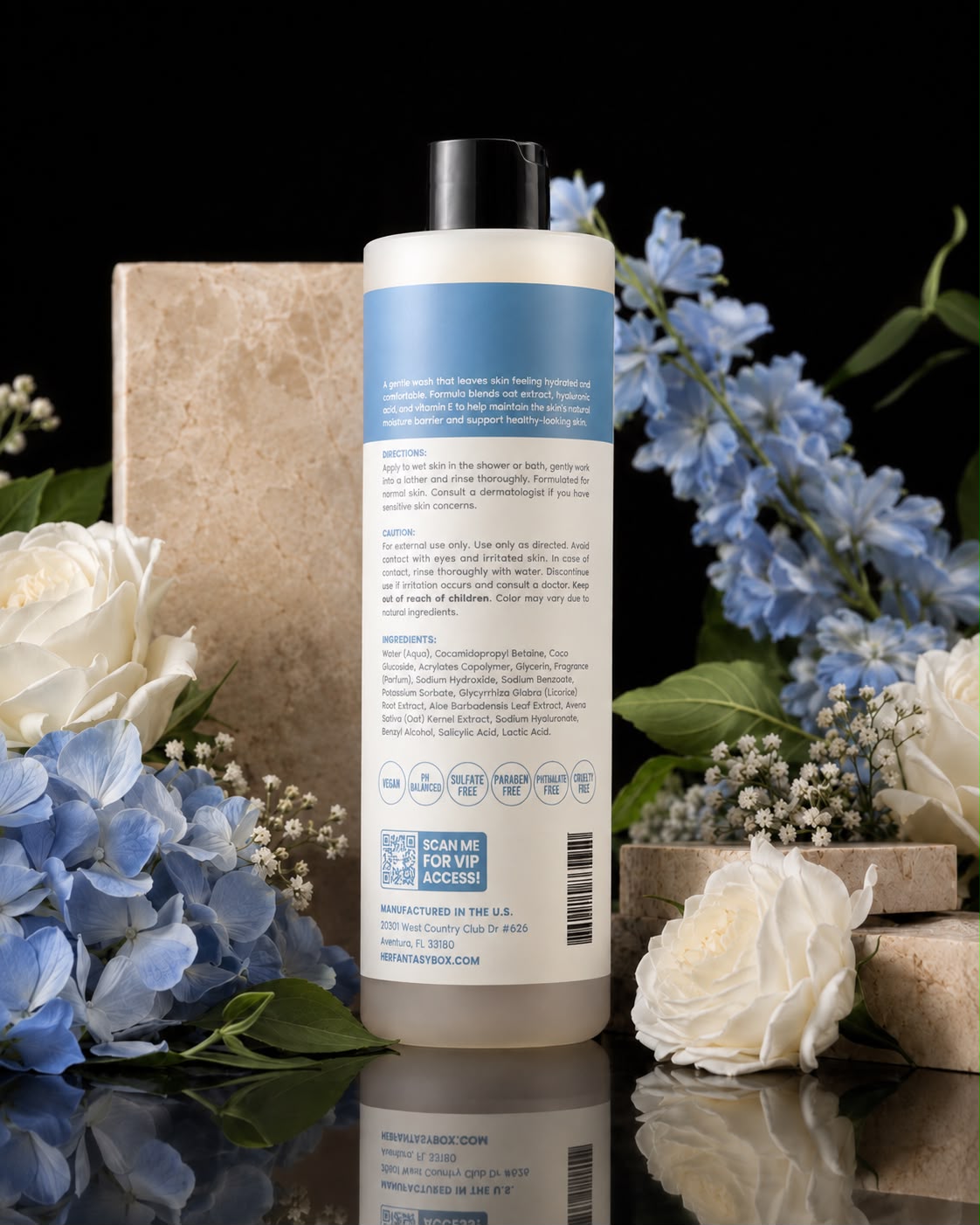 Her Fantasy Box Dr. Hydration Hydrating Body Wash – Cashmere Whip, 16 fl oz