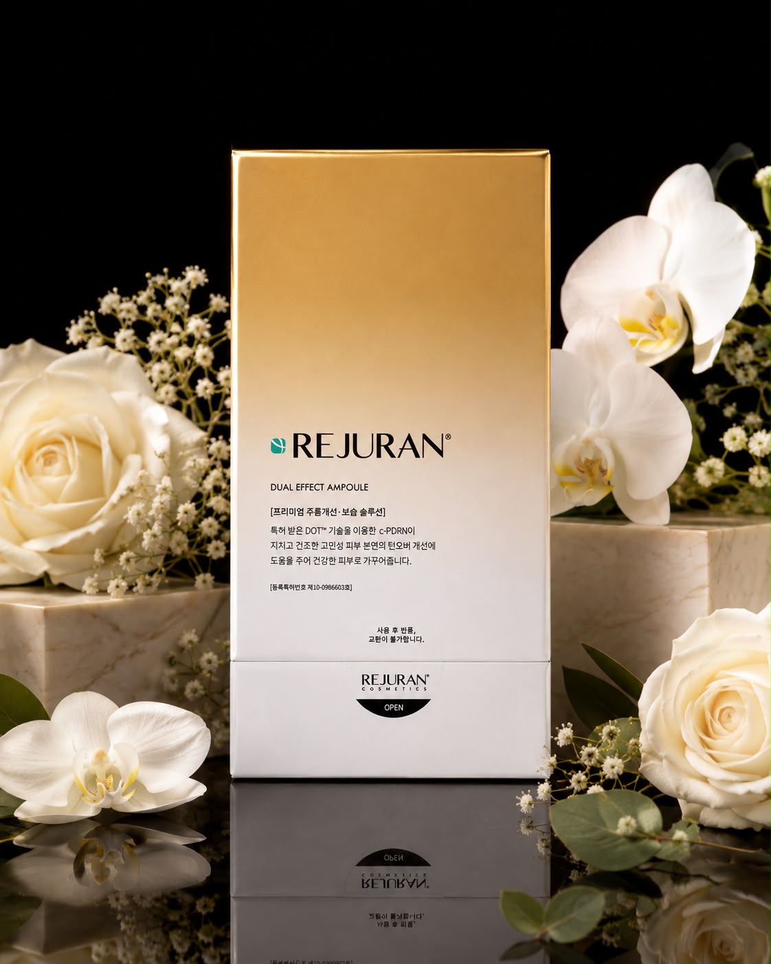 Rejuran Dual Effect Ampoule with c-PDRN, Niacinamide & Hyaluronic Acid – Moisturizing & Wrinkle Care