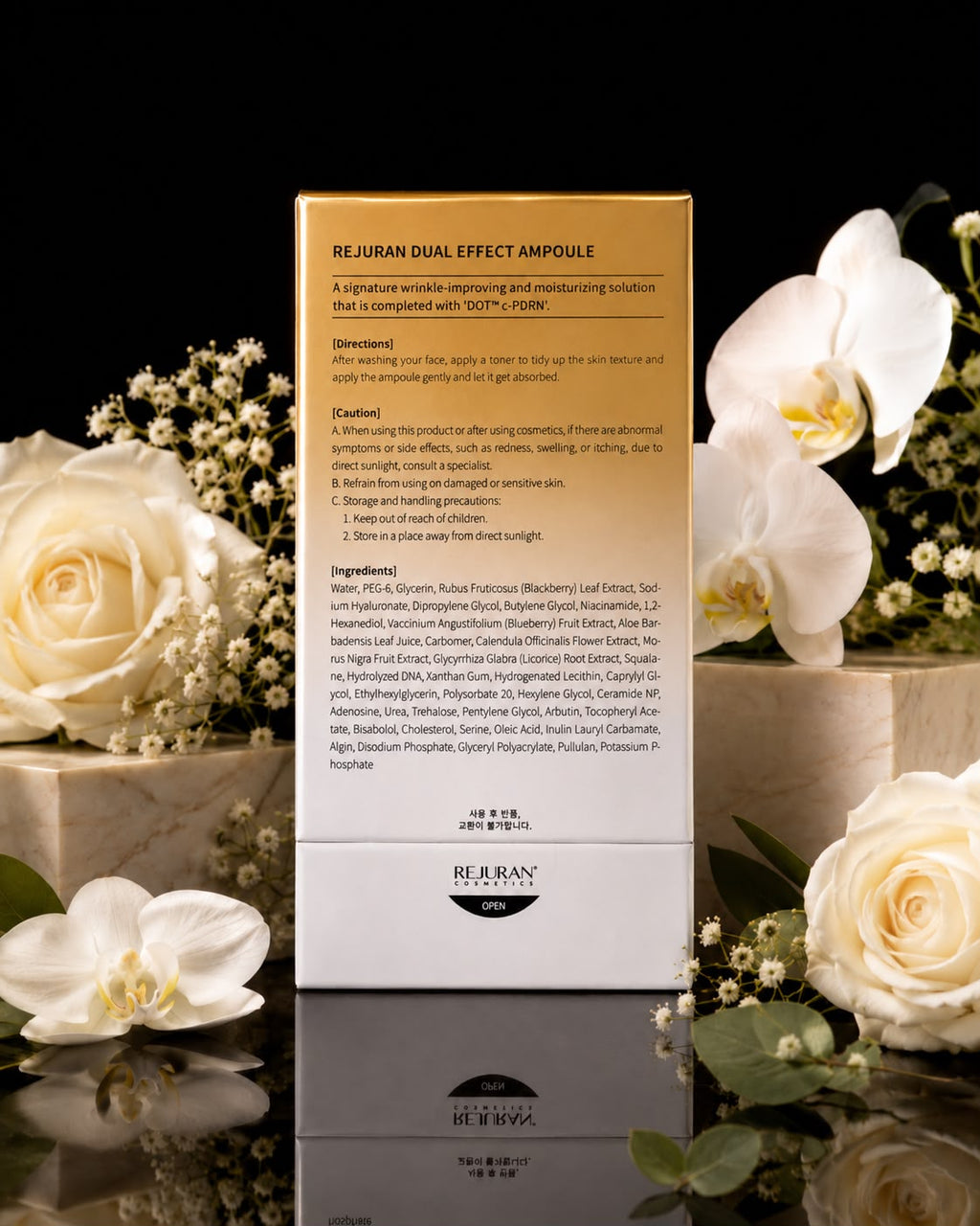 Rejuran Dual Effect Ampoule with c-PDRN, Niacinamide & Hyaluronic Acid – Moisturizing & Wrinkle Care