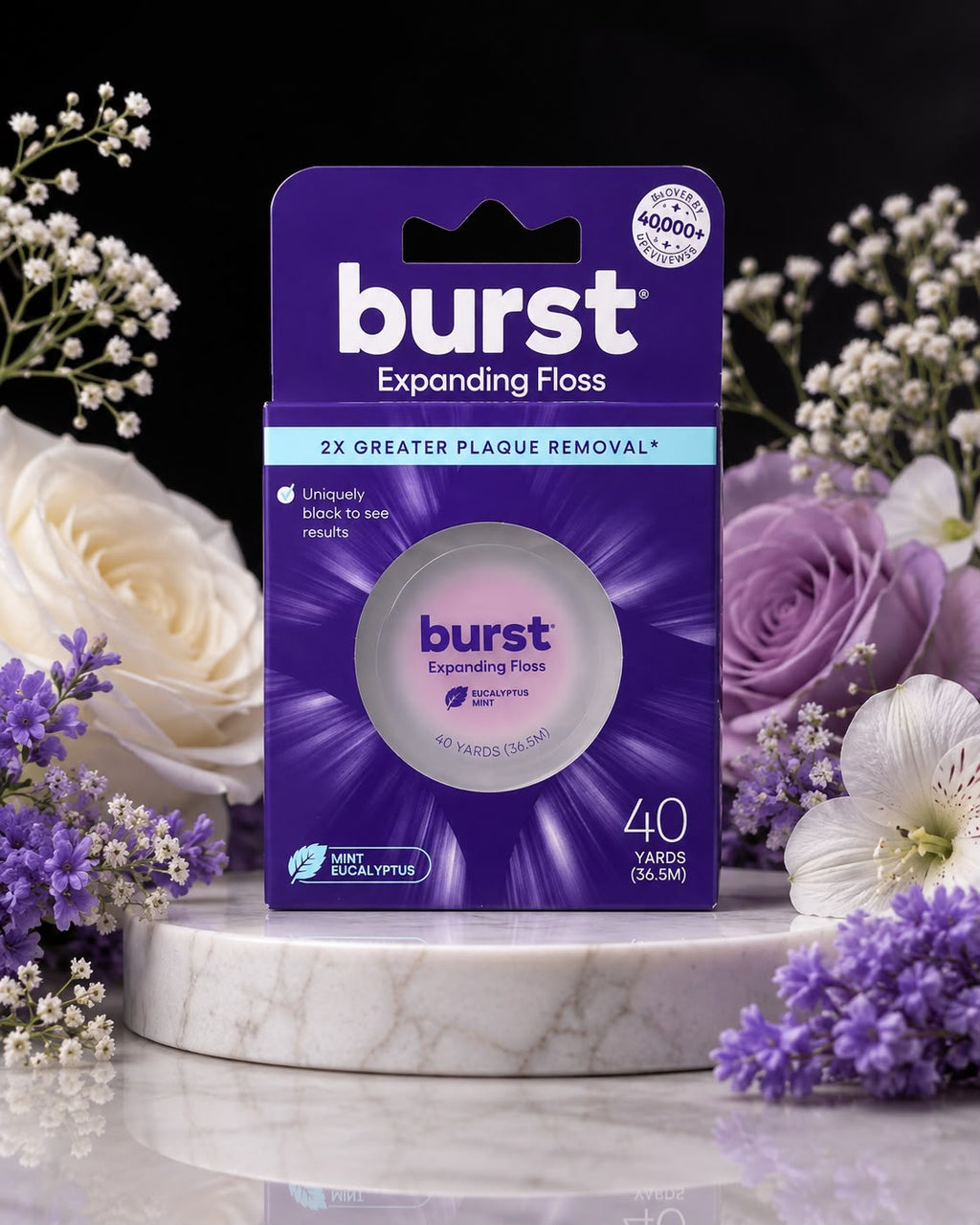BURST Expanding Floss – Mint Eucalyptus, 40 Yards